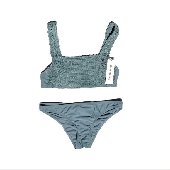 Women’s 2-Piece Crochet Bikini Swimsuit Set S New NWT - Picture 7 of 8